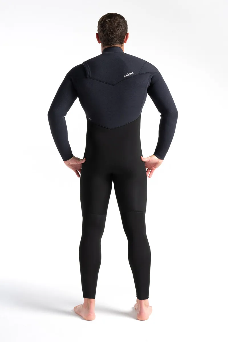 C-Skins ReWired 5:4 Mens GBS Chest Zip Steamer BLACK/BLACK X/ULTRA CYAN-6